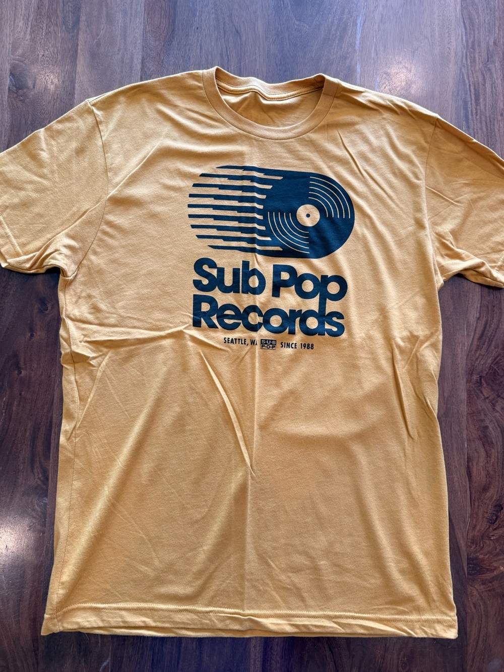 Vintage Sub Pop Records Yellow Graphic Tee